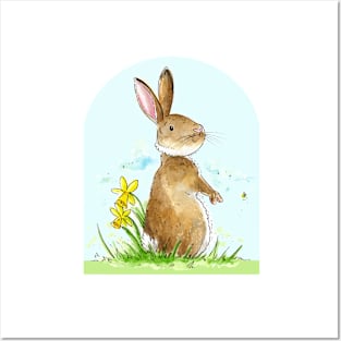 Springtime Bunny Posters and Art